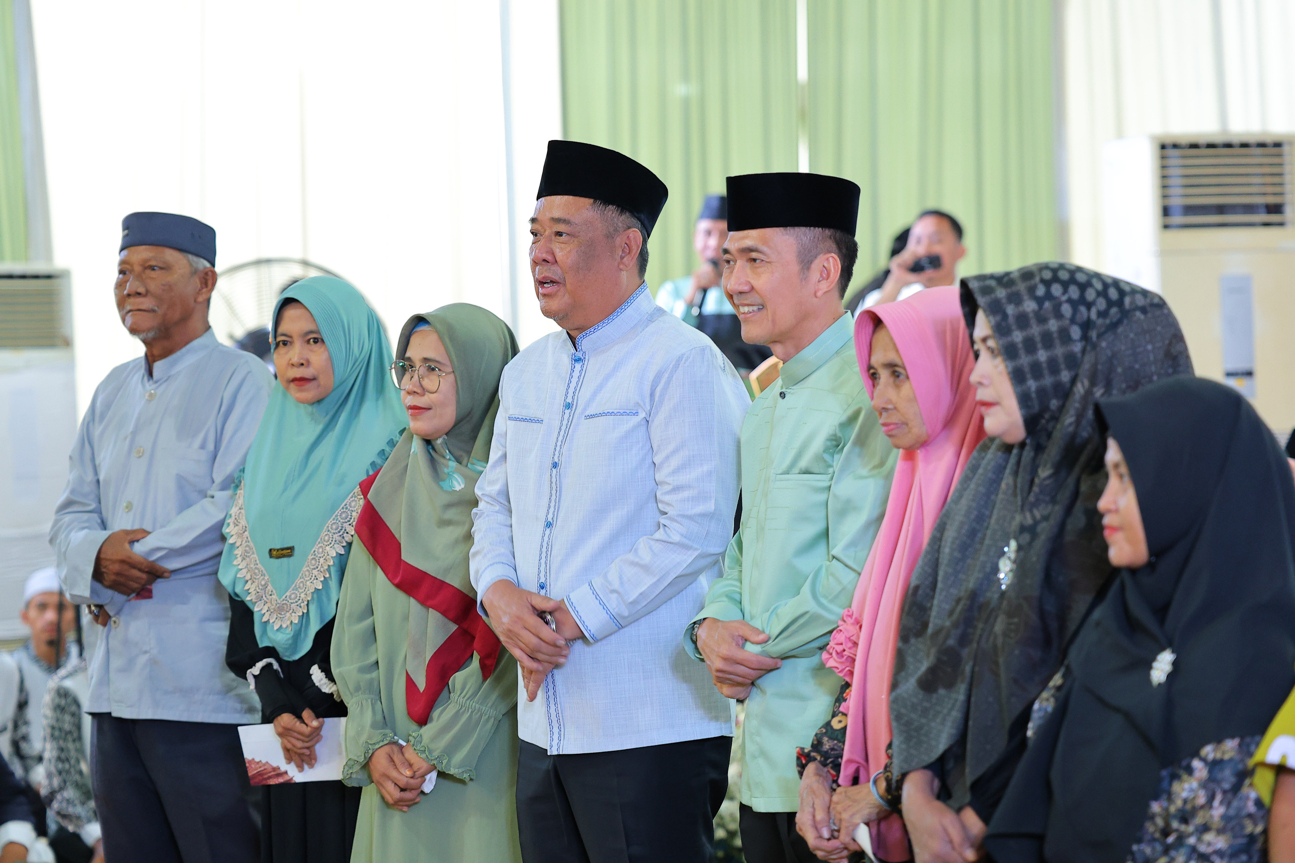 Wali Kota Ratu Dewa bersama Wakil Gubernur Cik Ujang saat Safari Ramadhan di Rumah Dinas Wali Kota Palembang.