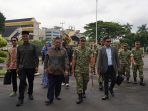 Pangdam II/Sriwijaya Mayjen TNI Ujang Darwis, M.D.A. menerima kunjungan kerja reses Komisi I DPR RI yang dipimpin Ketua Komisi I Utut Adianto di Makodam II/Sriwijaya, Palembang, Senin (9/3/2026).
