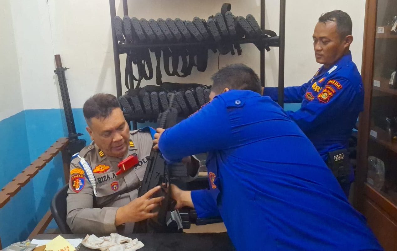Perkuat Pengawasan Internal dan Profesionalisme, Propam Polda Sumsel Audit Senjata Api Dinas