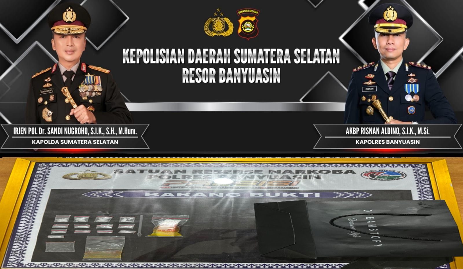 Remaja 18 Tahun di Banyuasin Simpan Sabu, Polisi Amankan 13 Paket Siap Edar Dalam Kamar