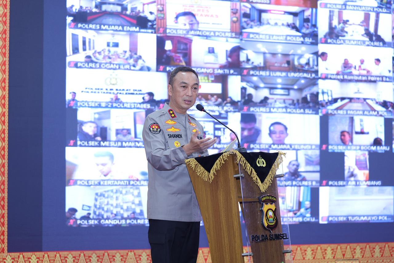 Wujudkan Postur Polri Presisi, Kapolda Sumsel Instruksikan Jajaran Utamakan Sisi Humanis