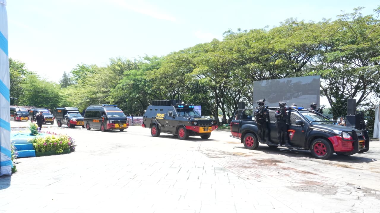 Uji Kemampuan Operasional Hadapi Gangguan Kamtibmas, Polda Sumsel Gelar Simulasi Sispamkota 2026