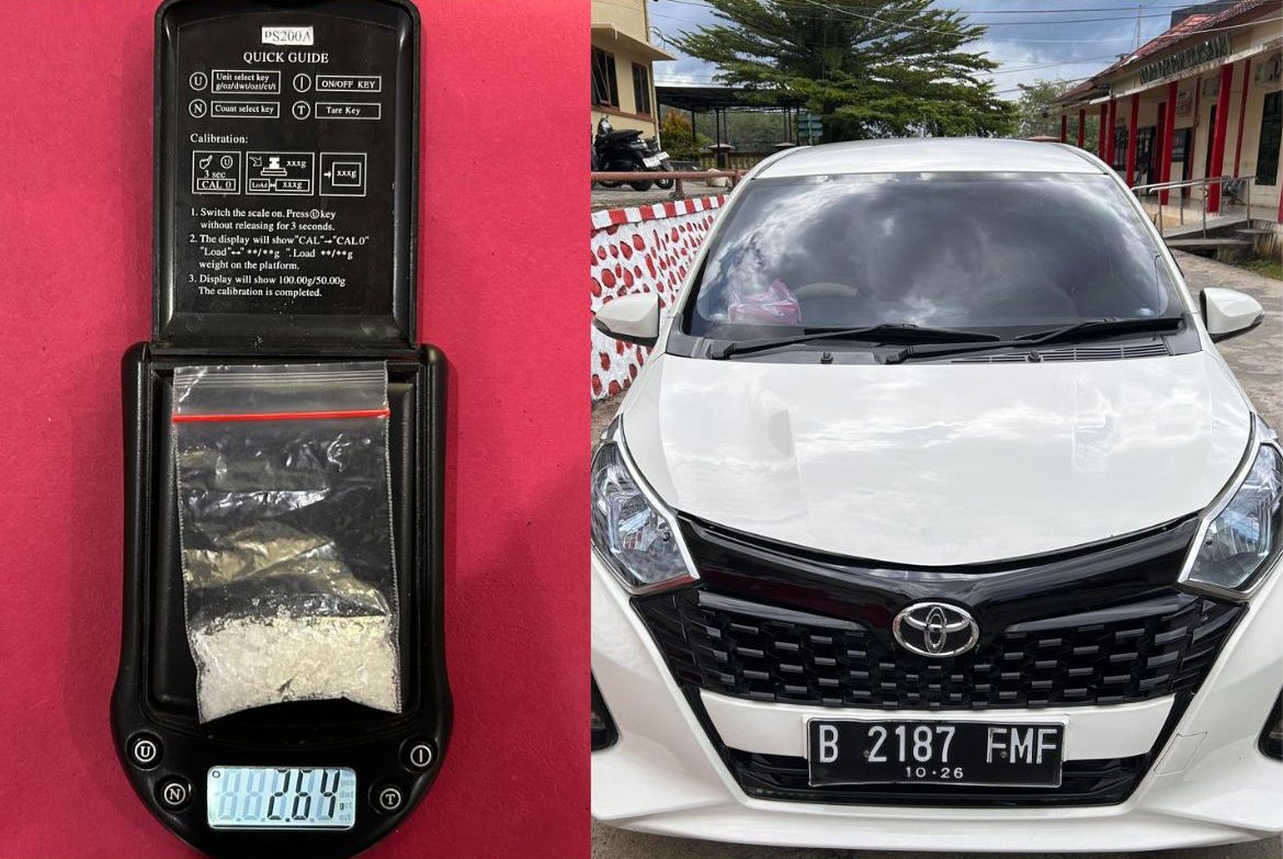 Pengedar Narkoba Bersenjata di Empat Lawang Ditangkap, Sabu Disembunyikan di Bawah Jok Mobil 