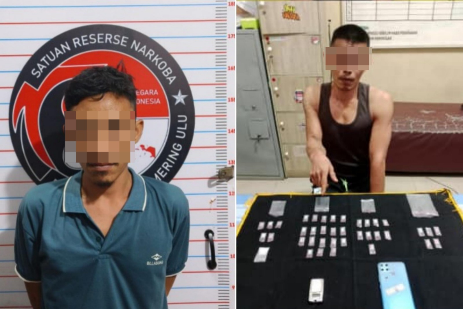 Respons Layanan 110, Polisi Bongkar Peredaran Narkoba di OKU, 2 Pengedar Ditangkap