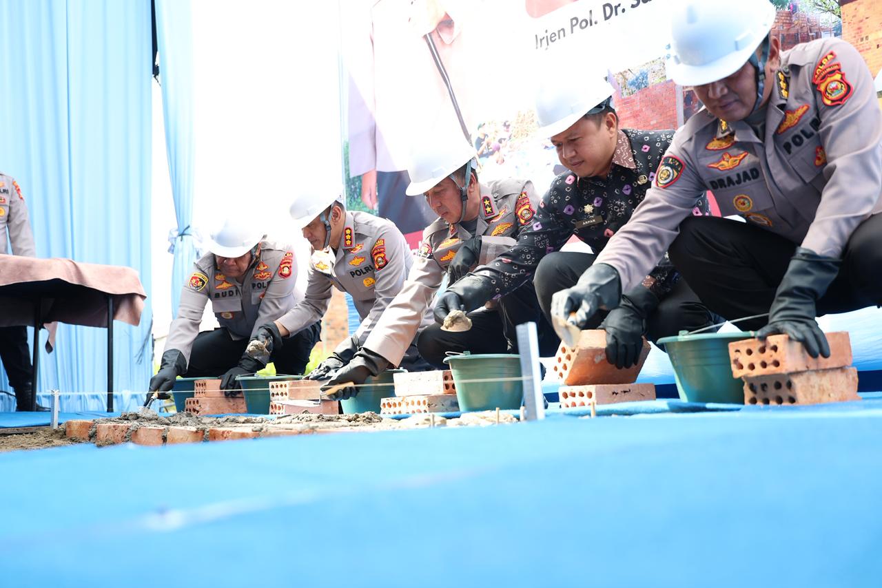 Kapolda Sumsel Groundbreaking Asrama Panti Asuhan di Palembang