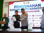 Polres OKI Blender Barang Bukti Hampir 1 Kilogram Sabu Senilai Ratusan Juta