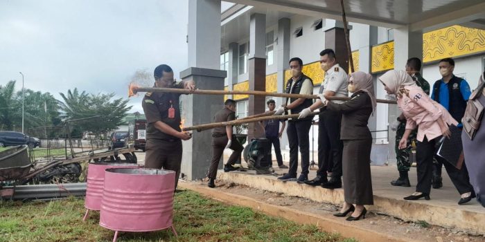Polres Musi Rawas Musnahkan Barang Bukti Narkoba Senilai Ratusan Gram