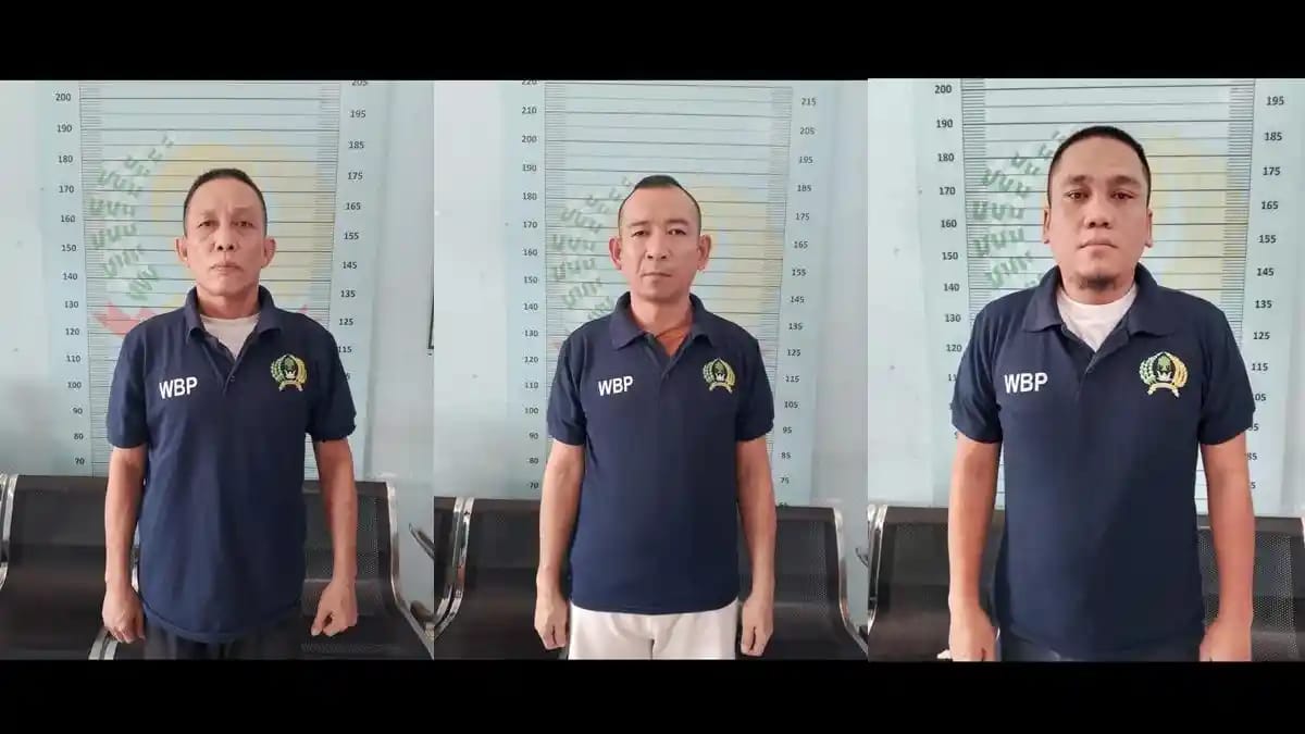Tampang Tiga Bandar Narkoba Kabur Usai Sidang di PN Baturaja, Lepas Borgol Pakai Kawat