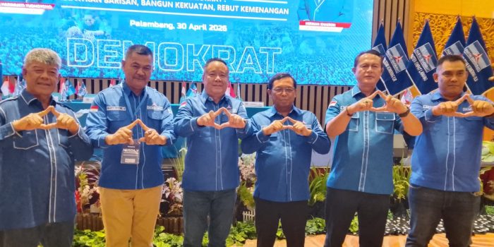 Demokrat Sumsel Solid, Cik Ujang Ditetapkan Aklamasi dan Usung Target Besar